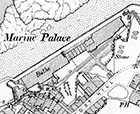 Marine Palace OS Map 1898 with switchback behind baths 